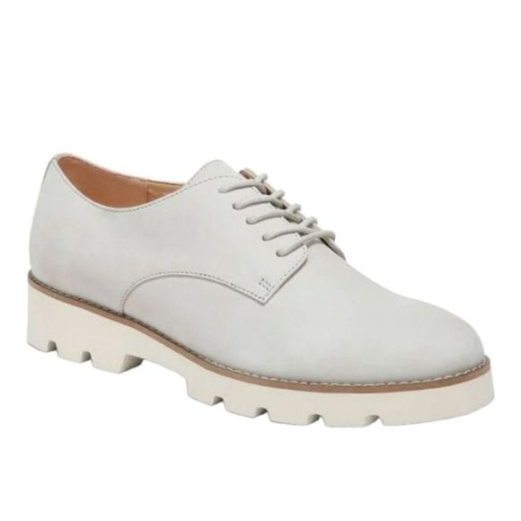 Vionic Adina Oxford Nubuck Gray Leather Lace Up Orthotic Shoes Women's 6 - Picture 1 of 9